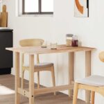 Dessus de table rectangulaire 120x70x2 cm bois massif d'acacia – Image 2