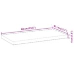 Dessus de table 60x40x4 cm rectangulaire bois massif d'acacia – Image 7