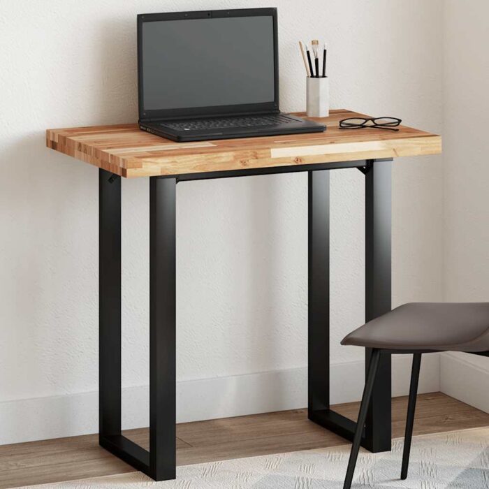 Dessus de table rectangulaire 80x50x4 cm bois massif d'acacia – Image 1