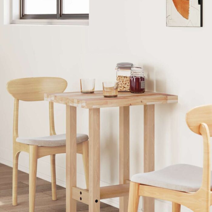 Dessus de table rectangulaire 80x50x4 cm bois massif d'acacia – Image 2