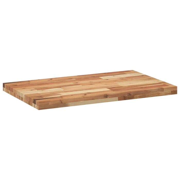 Dessus de table rectangulaire 80x50x4 cm bois massif d'acacia – Image 4
