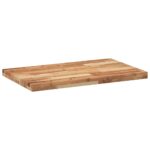 Dessus de table rectangulaire 80x50x4 cm bois massif d'acacia – Image 6