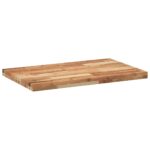 Dessus de table rectangulaire 120x50x4 cm bois massif d'acacia – Image 6