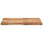 Dessus de table rectangulaire 80x60x4 cm bois massif d'acacia – Image 3