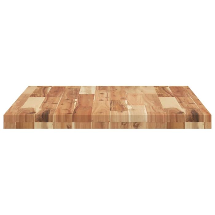 Dessus de table rectangulaire 80x60x4 cm bois massif d'acacia – Image 5