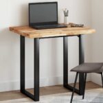 Dessus de table rectangulaire 100x60x4 cm bois massif d'acacia