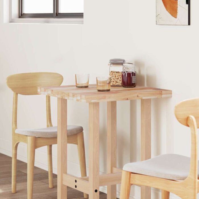 Dessus de table rectangulaire 100x60x4 cm bois massif d'acacia – Image 2