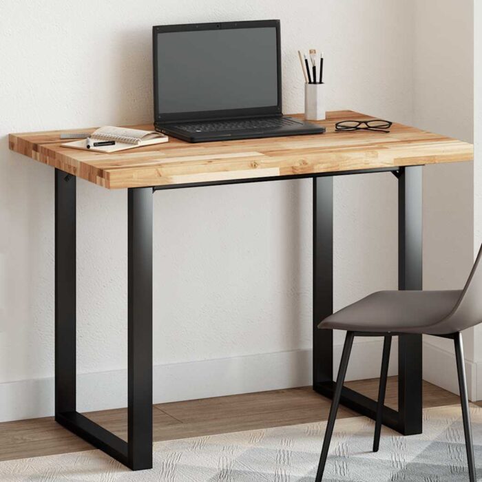 Dessus de table rectangulaire 120x70x4 cm bois massif d'acacia – Image 1