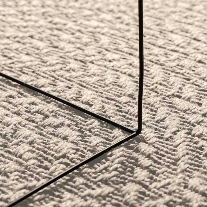 Tapis ZIZUR crème 200x290 cm aspect de jute intérieur extérieur – Image 3