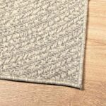Tapis ZIZUR crème 200x290 cm aspect de jute intérieur extérieur – Image 7