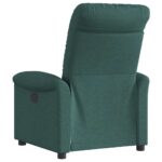 Fauteuil inclinable Vert foncé Tissu – Image 3