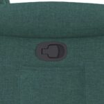 Fauteuil inclinable Vert foncé Tissu – Image 7