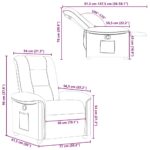 Fauteuil inclinable Vert foncé Tissu – Image 9