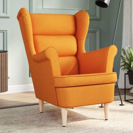 Fauteuil jaune foncé 74x84x100 cm tissu