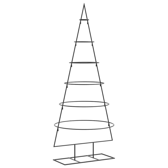 Arbre de Noël en métal pour décoration noir 180 cm – Image 3
