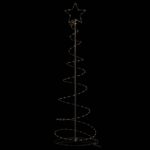 Sapin de Noël à LED 120 LED blanc chaud 180 cm – Image 4