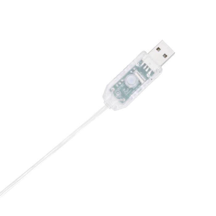 Sapin de Noël à LED 120 LED blanc chaud 180 cm – Image 5