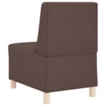 Canapé modulaire sans accoudoirs Marron 55 cm Similicuir – Image 4