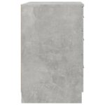 Table de chevet Gris béton 40x40x63 cm bois d’ingénierie – Image 5