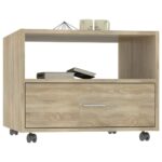 Table basse chêne sonoma 55x55x40 cm bois d'ingénierie – Image 2