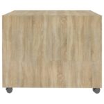 Table basse chêne sonoma 55x55x40 cm bois d'ingénierie – Image 5