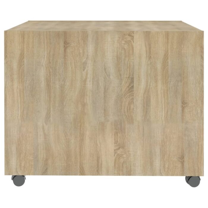 Table basse chêne sonoma 55x55x40 cm bois d'ingénierie – Image 5
