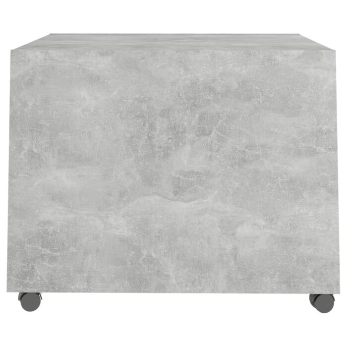 Table basse gris béton 55x55x40 cm bois d'ingénierie – Image 5