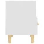 Table de chevet Blanc 40x35x47 cm – Image 4