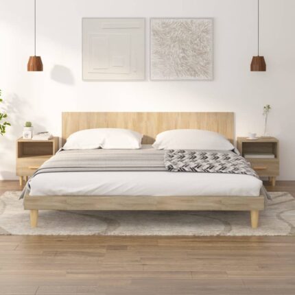 Tables de chevet 2 pcs Chêne sonoma 40x35x47 cm