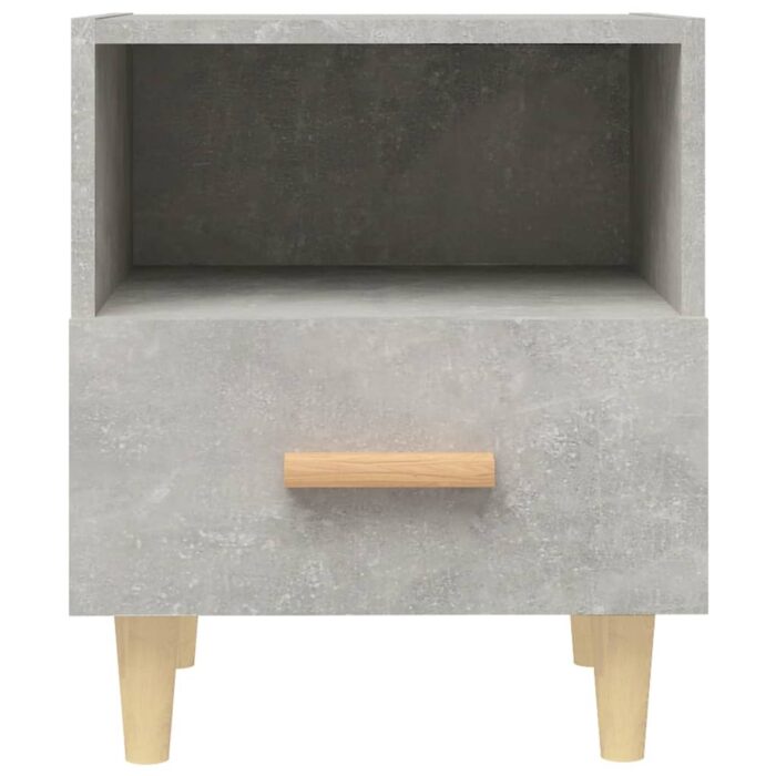 Table de chevet Gris béton 40x35x47 cm – Image 2