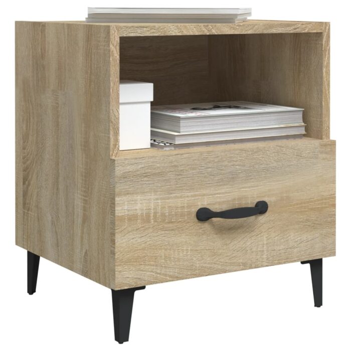 Table de chevet Chêne sonoma Bois d'ingénierie – Image 4