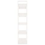 Bibliothèque/Séparateur de pièce Blanc 80x35x160 cm Bois massif – Image 4