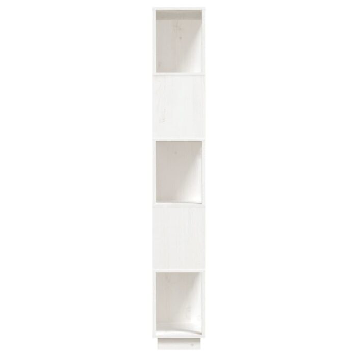 Bibliothèque/Séparateur de pièce Blanc 80x25x163,5cm Pin massif – Image 2