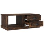 Table basse Chêne fumé 90x50x35 cm Bois d'ingénierie – Image 5