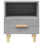 Table de chevet Sonoma gris 40x35x47 cm – Image 2