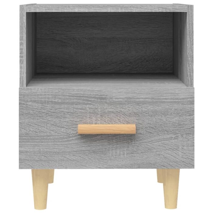 Table de chevet Sonoma gris 40x35x47 cm – Image 2
