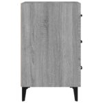 Table de chevet sonoma gris 40x40x66 cm bois d'ingénierie – Image 2