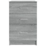 Table de chevet Sonoma gris 40x40x63 cm Bois d'ingénierie – Image 4