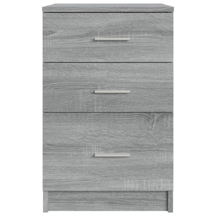 Table de chevet Sonoma gris 40x40x63 cm Bois d'ingénierie – Image 4