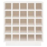 Armoire à vin Blanc 55,5x34x61 cm Bois de pin massif – Image 3