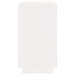 Armoire à vin Blanc 55,5x34x61 cm Bois de pin massif – Image 4