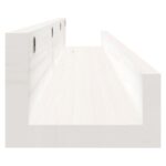 Étagères murales 2 pcs Blanc 80x12x9 cm Bois de pin massif – Image 3