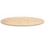 Dessus de table 110x55x2,5 cm bois de pin massif ovale – Image 2