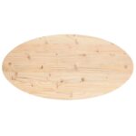 Dessus de table 110x55x2,5 cm bois de pin massif ovale – Image 3