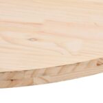 Dessus de table 110x55x2,5 cm bois de pin massif ovale – Image 4