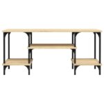 Meuble TV chêne sonoma 102x35x45,5 cm bois d'ingénierie – Image 3