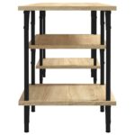 Meuble TV chêne sonoma 102x35x45,5 cm bois d'ingénierie – Image 4