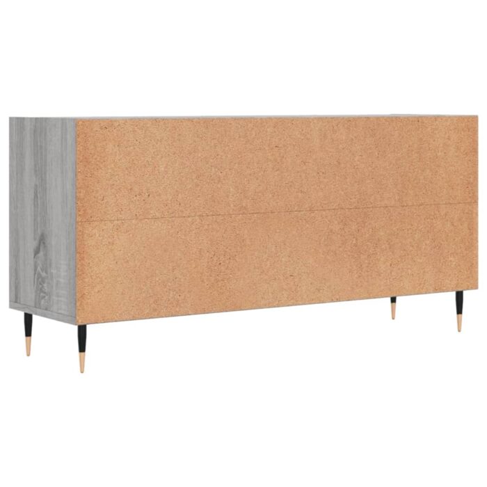 Meuble TV sonoma gris 103,5x30x50 cm bois d'ingénierie – Image 4