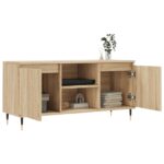 Meuble TV chêne sonoma 104x35x50 cm bois d'ingénierie – Image 2