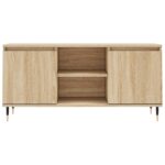 Meuble TV chêne sonoma 104x35x50 cm bois d'ingénierie – Image 3